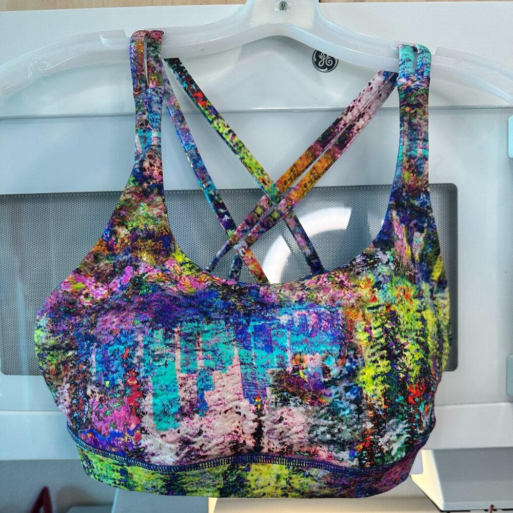 10 Energy Bra Lululemon multi blue yellow black NEW TAGS BEAUTIFUL !!